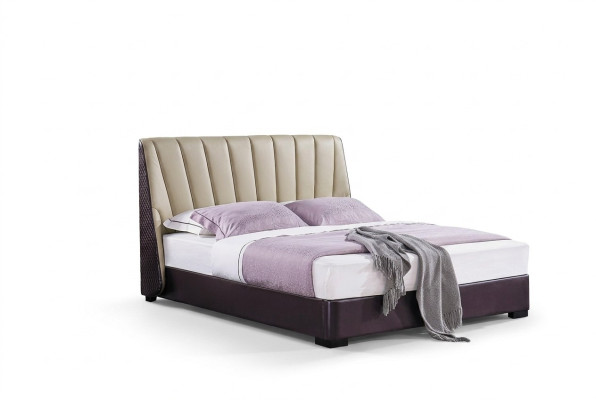 Łóżko łóżko tapicerowane Luxury Sypialnia Design łóżko włókiennicze Rama łóżka Drewno Nowość