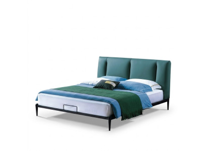 Zielone łóżko Design podwójne luksusowe małżeństwo nowoczesny hotel Frame Sleep