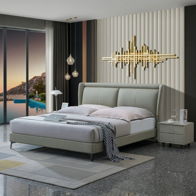 Luksusowe łóżko Podkładka Design Łóżko podwójne Małżeństwo Hotel Sleep Pokój Włókienniczy