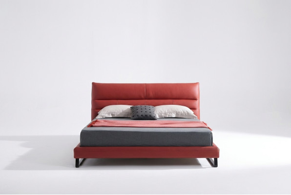 Łóżko Podkładka Design Luxury Deco Double Hotel bed Sleep Pokój Skóra