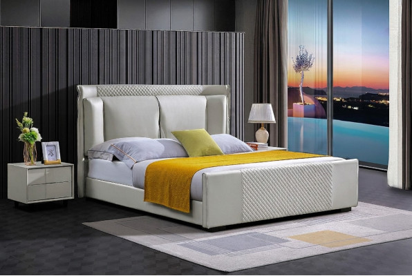 Łóżko tapicerowane łóżka Łóżko Podkładka Designer Hotel Double Luxury Deco Design