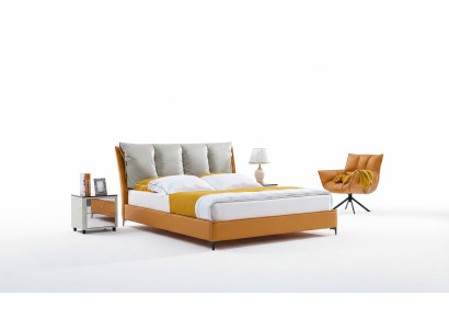 Luksusowe Łóżko Design Materiał Hotel Orange łóżko Sypialnia Meble Hotel Double Nowość