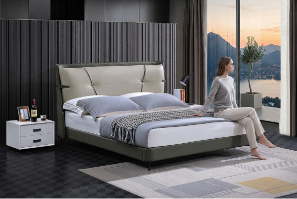 Luksusowe Meble Podwójne łóżko Sypialnia Double Bed Beige Hotel Interior
