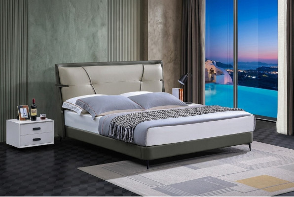Luksusowe Meble Podwójne łóżko Sypialnia Double Bed Beige Hotel Interior