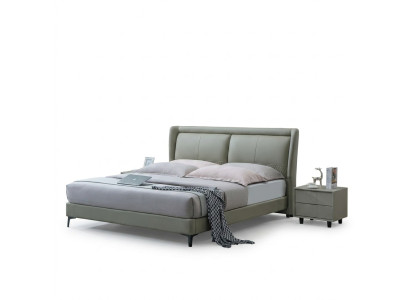 Podwójne łóżko Sypialnia łóżka Luxury Meble Double Bed Beige Hotel Interior