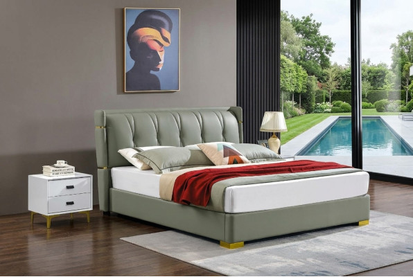 Podwójne łóżko Beige Meble łóżko Sypialnia Double Bed Beige Hotel