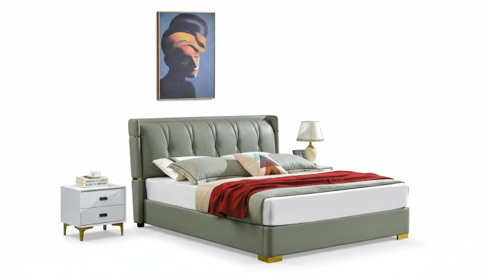 Podwójne łóżko Beige Meble łóżko Sypialnia Double Bed Beige Hotel