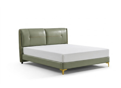 Skóra Łóżko Podkładka Design Luksusowy Dwuosobowy Hotel Sleep Pokój łóżko Design