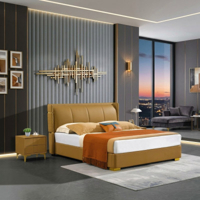 Sypialnia Łóżko tapicerowane Podwójne łóżko Big Design Luxury Double