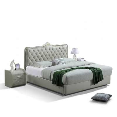 Podwójne łóżko Sypialnia łóżka Luksusowe meble Double Bed Chesterfield w stylu barokowym