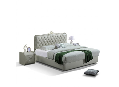 Podwójne łóżko Sypialnia łóżka Luksusowe meble Double Bed Chesterfield w stylu barokowym