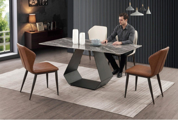 Nowoczesny Stół obiadowy Tabela Marmur stoły 180x90 jadalnia Luxury Meble Design Nowość.