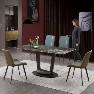Luxury Meble Design jadalnia Ustaw zestaw do jadalni Krzesła Tabela Grupa