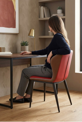 Krzesło 1x Luxury Design Podkładka Design Krzesła Siedziba Lehn Office jadalnia Drewno Nowość.