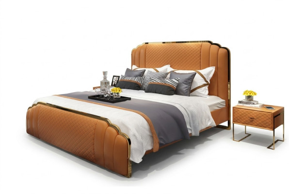 Łóżko Podkładka Design Luksusowe Hotelowe Łóżko Podwójne Małżeństwo Sleep Pokój 180x200cm