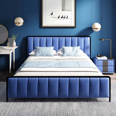 Classic Łóżko Podwójne łóżko Łóżko 2x Szafki nocne Design New bed 3 szt. ustawić