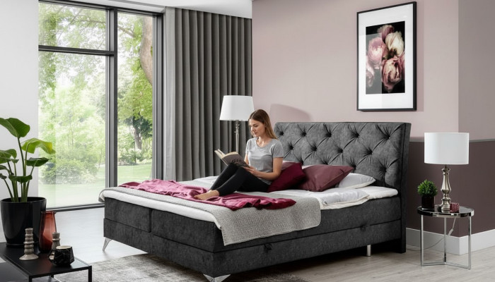 Łóżko Włókiennicze Podkładka Double Design Baroque Modern Style Chesterfield bed Hotel