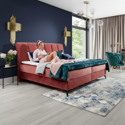 Podkładka Design Łóżko Luksusowe podwójne łóżko hotelowe Małżeństwo Sleep Pokój Włókienniczy 180x200cm