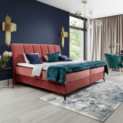 Podkładka Design Łóżko Luksusowe podwójne łóżko hotelowe Małżeństwo Sleep Pokój Włókienniczy 180x200cm