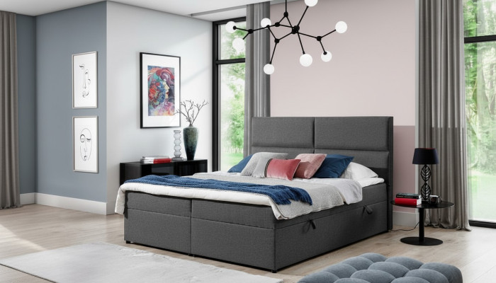 Designerskie Łóżko Chesterfield Włókienniczy Łóżko Hotelowe Double Sypialnia Luxury 180x200