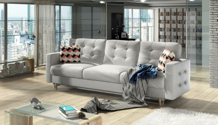 Sofa Trzyosobowa Classic Couch Podkładka 3 miejsce siedzące 100% Włókienniczy Kanapy Materiał Nowość