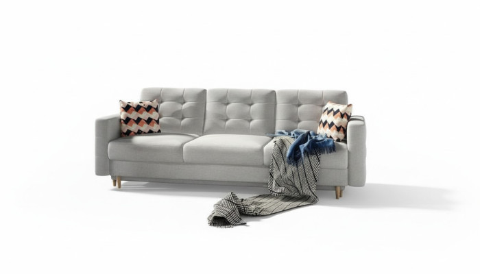 Sofa Trzyosobowa Classic Couch Podkładka 3 miejsce siedzące 100% Włókienniczy Kanapy Materiał Nowość