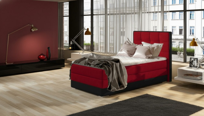 Łóżko Podkładka Design Luksusowe łóżko hotelowe 90x200cm Sleep Pokój Box Spring Single