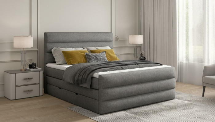 Luksusowe pudełko ze sprężynami Łóżko Design łóżka Hotelowe Wyposażenie Podwójne łóżko 140/160/180x200