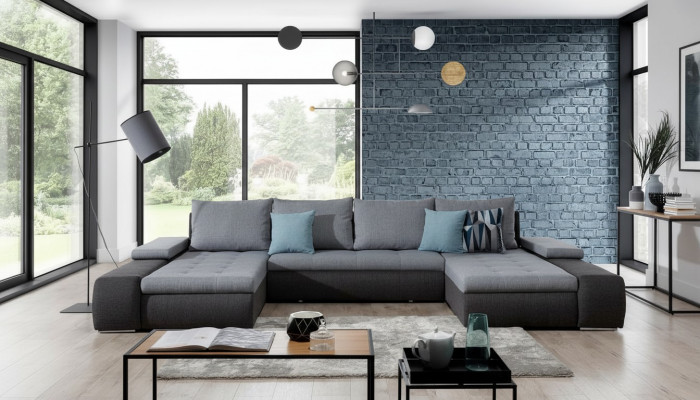 Żywy krajobrazu Luksusowa Sofa Kanapa Ustawić Narożnikowa kanapa Włókienniczy Kanapy Sofy Meble Nowość