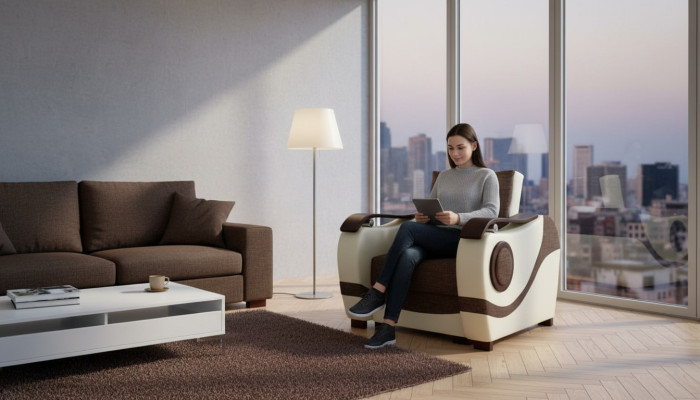 Club Lounge Fotel Designer Lehn Krzesło Sofa 1 miejsce do siedzenia TV Podkładka Jednoosobowa