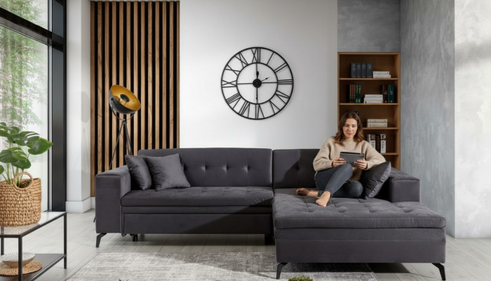 Design Żywy krajobraz L Form Narożnikowa kanapa Couch Podkładka Włókienniczy Ustawić Sofa Narożnik Nowość