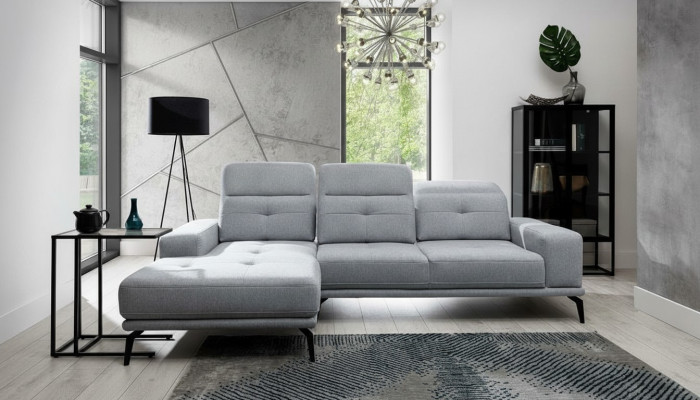 L Shape Narożnikowa kanapa Materiał Siedziba Ustaw Projektant Żywy krajobraz Włókienniczy Sofa Nowość