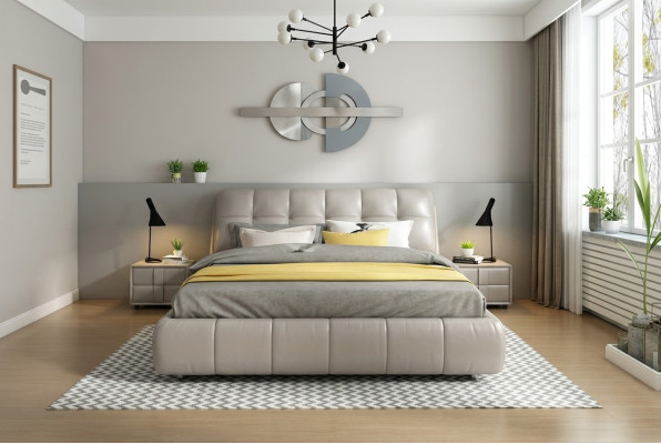 Łóżko łóżko Podwójne łóżko Sypialnia Małżeństwo Podkładka Łóżko Podwójne łóżka 180x200cm Nowość