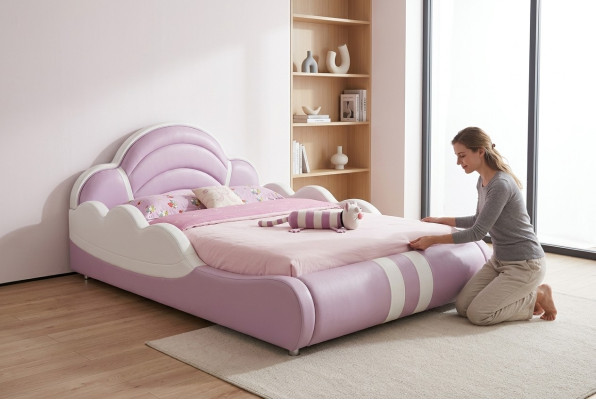 żłobek Łóżko Girl bed Sypialnia Design Podwójne łóżko Nowość