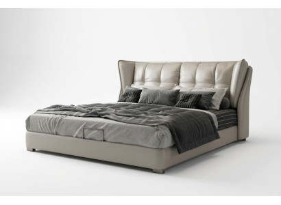 Szara Sypialnia łóżka Podkładka do łóżka Chesterfield Italian Meble