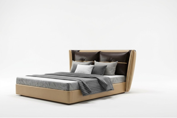 Luksusowy designerski Hotel Łóżko Sypialnia Podkładka łóżka Double Bed