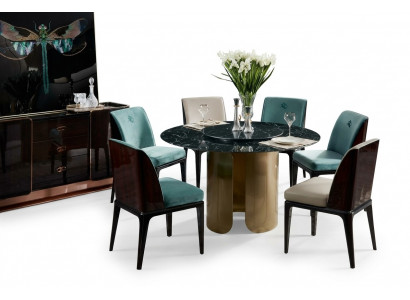Krzesło Zestaw jadalnia Jasnoniebieski Krzesło 4x Fotel Modern Design Meble Luxury Krzesła