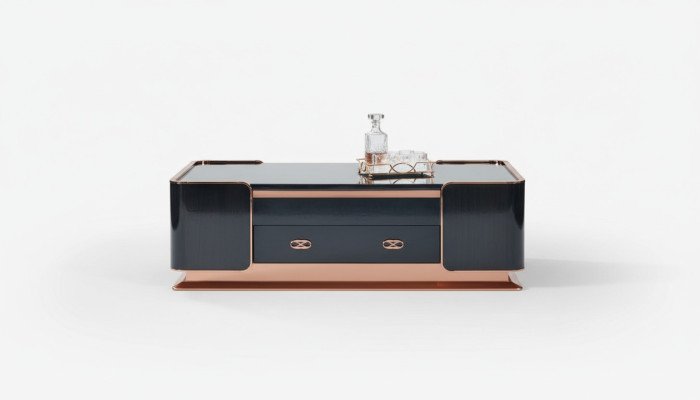 stolik kawowy Drewno Brown Noble stoły Nowoczesny Design Meble Luksusowy Salon