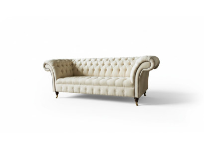 Chesterfield Kremowy Włókienniczy Salon Nowa Kreatywna Nowoczesny Design Meble Luksusowa Sofa