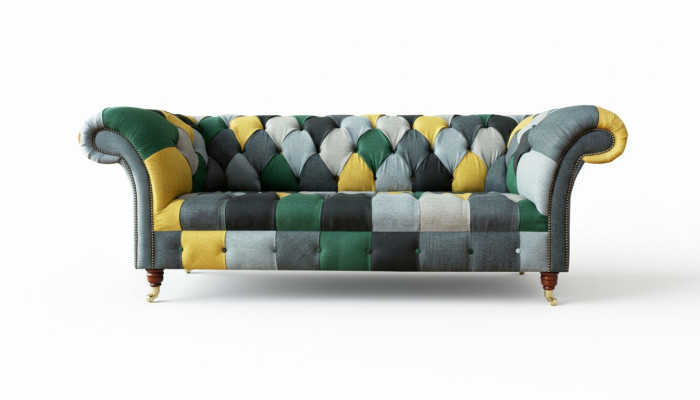 Chesterfield Wielobarwny Salon Nowoczesny Design Kanapy Sofa Nowe Kreatywne Meble