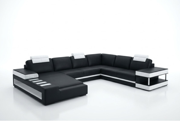 Skórzana sofa Narożnikowa kanapa Żywy krajobraz Designerska kanapa lekka sofa Podkładka Hallstadt -S