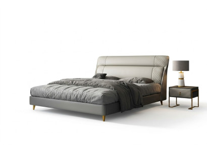 Design Skóra Łóżko Luksusowa Podkładka łóżka Double Modern Marriage 180x200 Modern New