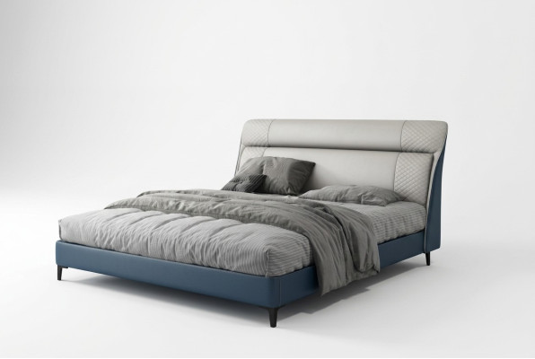 Luksusowe łóżka hotelowe Double Łóżko Design Drewno Modern Meble Sypialnia