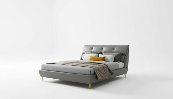 Sypialnia Hotelowe łóżka Double Łóżko Design Skóra łóżka 180x200cm