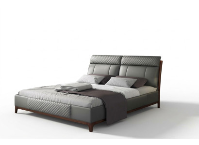 Łóżko Podkładka Design Luksusowe 180x200cm Dwuosobowe łóżko hotelowe Małżeństwo Sleep Pokój Skóra