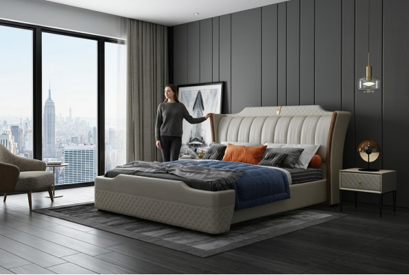 Meble w stylu włoskim Design Łóżko Modern Frame Sypialnia