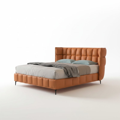 Łóżko Podkładka Design Luksusowe łóżko hotelowe Małżeństwo 180x200cm Skóra Double