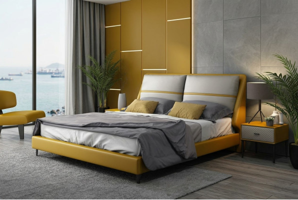 Luksusowe Sypialnia Łóżko Design Luksusowe Dwuosobowe łóżka Hotelowe 180x200 cm