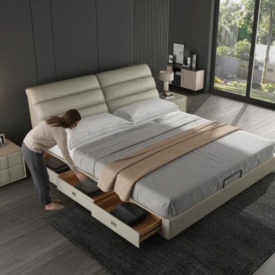 Łóżko Classic Podkładka Design Luksusowe podwójne łóżko hotelowe Sleep Pokój