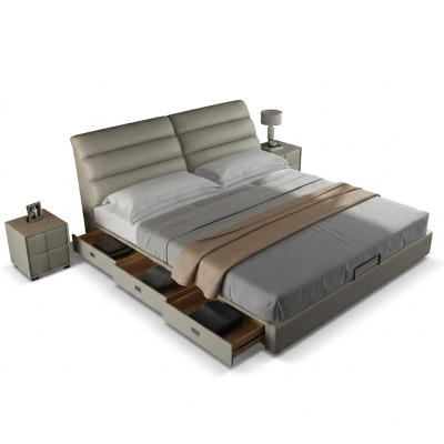 Łóżko Classic Podkładka Design Luksusowe podwójne łóżko hotelowe Sleep Pokój